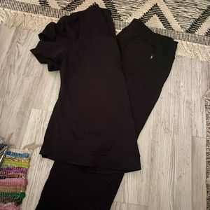 Greys Anatomy black scrub set